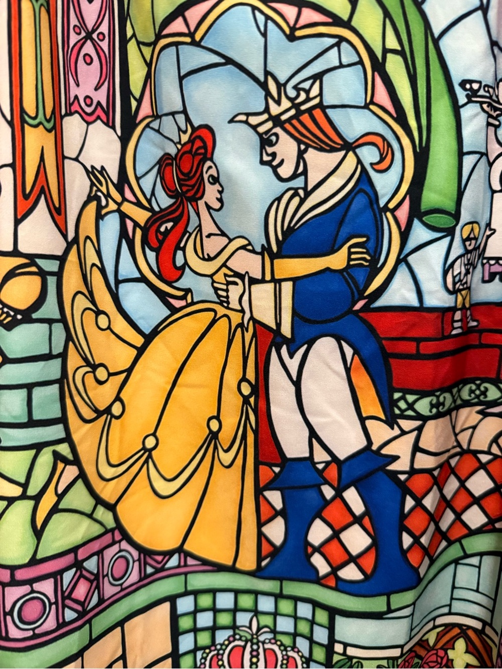 Disney Beauty and the Beast Stained Glass Dress XL - Picture 3 of 4